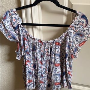 Paisley print top!